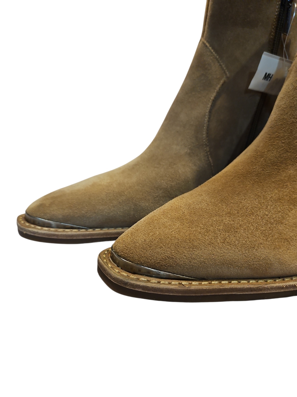 Vince Camute Payton Women Geniun Suede Ankle Boot in Taupe Western Size8M - Picture 7 of 14